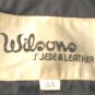 Mens Wilsons Black Bikers Genuine Leather Jacket Coat Thick 42 44