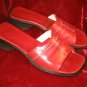 Joan & David Brown Leather Sandals Mule Slides Italy 9M