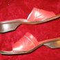 Joan & David Brown Leather Sandals Mule Slides Italy 9M