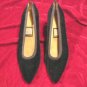 WOMENS NINA BLACK VELVET SHOES PUMPS HEELS 8 M