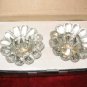 NIB Pair of Crystal Votive Candle Holders Candleholder Gift Set