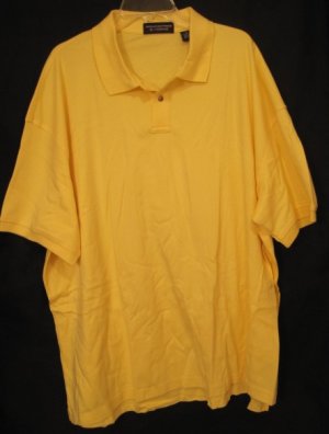Pale Yellow Polo Golf Shirt S/S Size 3X 3XL Big Tall Mens 924691
