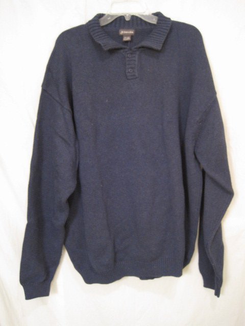 St. Johns Bay Pull Over Sweater with Collar 3XB 3X 3XL Big Tall Mens ...