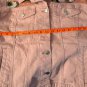 Boho Sheer Lace Embroidered Denim Jacket Upcycled Size XXL