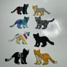 Appliqués - 8 Small Cat Fusible Back Patch