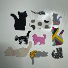 Appliqués - 9 Small Cats and a Mouse Fusible Sew-On