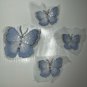 Appliqué Patches - 4 Butterflies in 3 sizes