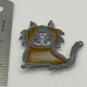 Brooch Pin - Animal - Cat Body Torched Chrome