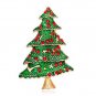 Brooch Pin - Christmas - Christmas Tree with Red Rhinestones