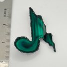 Brooch Pin - Music Note Green Torched Chrome
