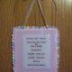 Fused Glass Birth Announcement