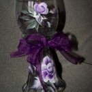Candle Centerpiece Candle Holder Wedding Decoration purple rose