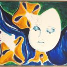 Orignial Watercolor Humpty Dumpty Alice in Wonderland - Osterweil