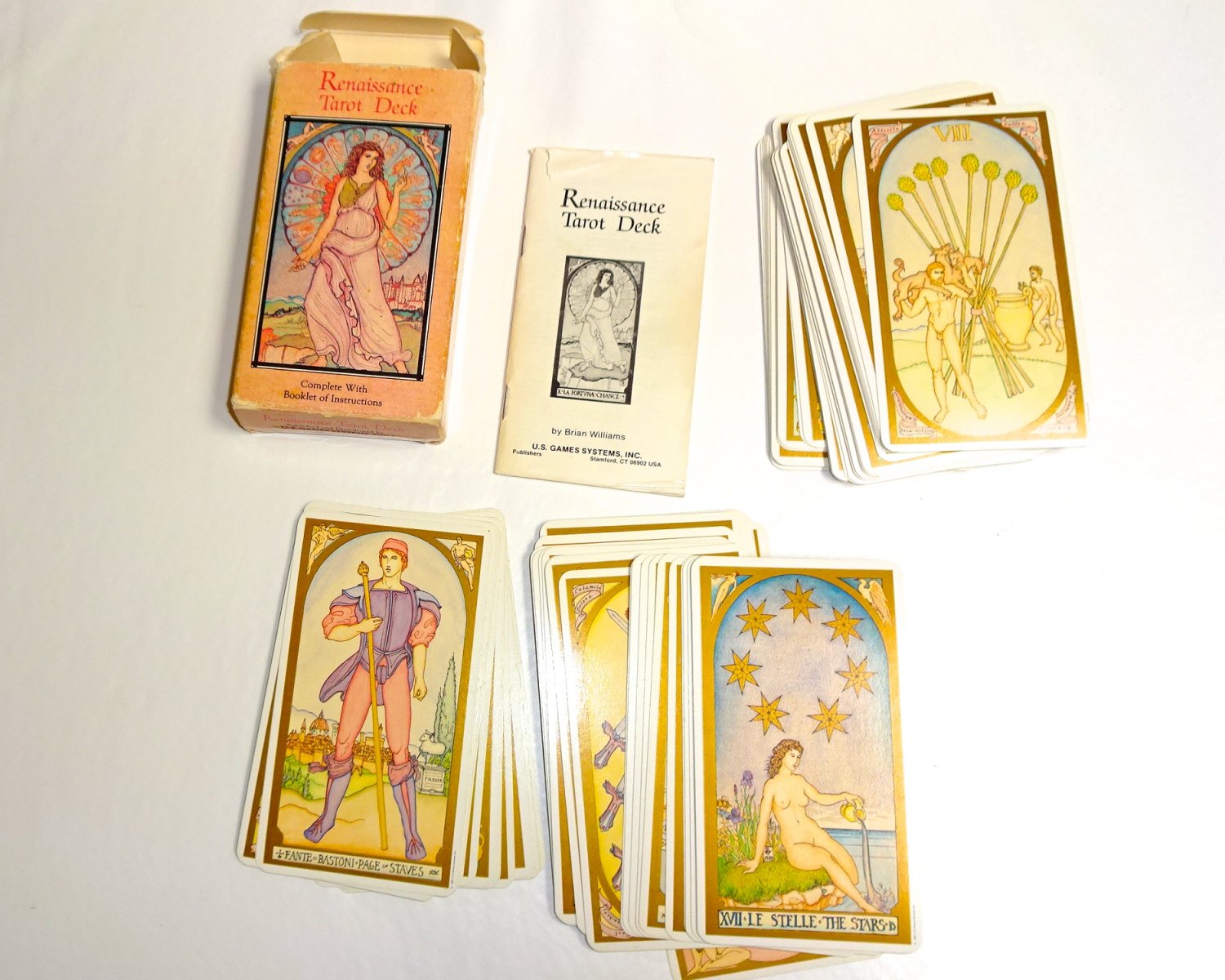 TAROT DECK Renaissance by Brian Williams, Original 1987 edition.