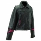 Diamond Plate Leather Rock Design Ladies' Jacket-XXLarge