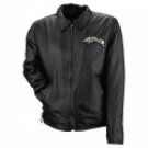 Ladies Leather Motorcycle Jacket-Small