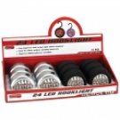 12pc 24-Bulb LED Hook Lights in Countertop Display