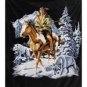 Queen Size Blanket - Indian on Horse
