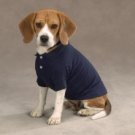 Navy Blue Basic Dog Polo Shirt medium