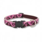 Tickled Pink Lupine Adjustable Dog Collar 6-9