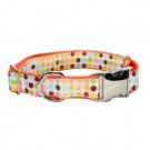 Dotsy Ribbon Trendy Dog Collar 12-18