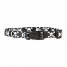 Black Skull And Crossbones Nylon Dog Collar small