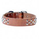 Cone Studded Leather Dog Collar 19 inches