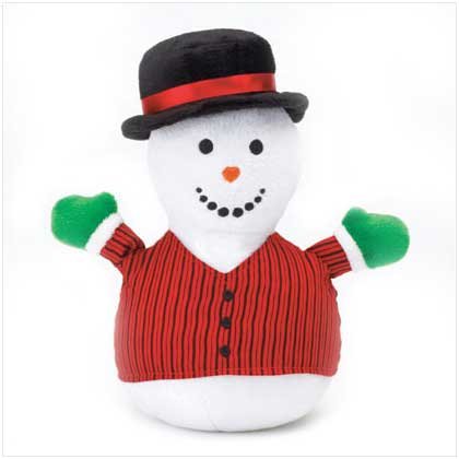 Snowman Plaid Mini Bean Bag