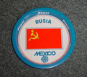 Mexico 86 Pepsi Cola Soccer World cup  tip tray Russia
