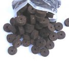 100 BURL CORK RINGS 11/4"X1/2" BURNT  BORE 1/4" - FREE SHIPP