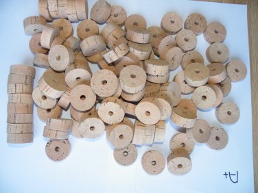 100 CORK RINGS 1 1/4"X1/2"  BORE 1/4" GRADE A - FREE SHIPP