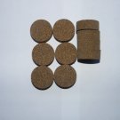 10 RUBBER CORK RINGS 1 1/4"X1/2" BLACK FINE GRAIN  NO BORE