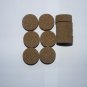 10 RUBBER CORK RINGS 1 1/4"X1/2" BLACK FINE GRAIN  NO BORE