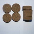 8 RUBBER CORK RINGS 1 1/2"X1/2" BLACK FINE GRAIN  NO BORE