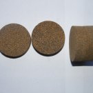 4 RUBBERIZED CORK RINGS 1 3/4"X1/2" NO  BORE BLACK FINE GRAIN