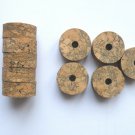 10 BURL CORK RINGS 11/4"X1/2" BROWN  BORE 1/4"