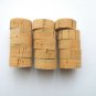 30 CORK RINGS 1 1/4"X1/2"  BORE 1/4"  FLOR BLACK STAINS