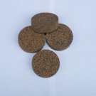 4 RUBBERIZED CORK RINGS 1 3/4"X1/2" NO  BORE BLACK