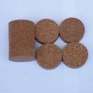 8 RUBBERIZED CORK RINGS 11/2"X1/2" NO  BORE RED