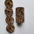 100 BURL CORK RINGS 11/4"X1/2" BLACK THUNDER DARK(CACTUS VERTICAL)  BORE 1/4" ..