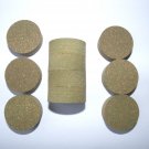 10 RUBBERIZED CORK RINGS 11/4"X1/2" NO  BORE GREEN