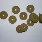 15 RUBBERIZED CORK RINGS 1 1/4"X1/8" BORE 1/4" GREEN -NEW !!!!!!!