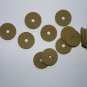 15 RUBBERIZED CORK RINGS 1 1/4"X1/8" BORE 1/4" GREEN -NEW !!!!!!!