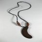 18 " mixed beed necklace with mukwa beeds and pendant