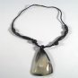 18" Necklace with  Pendant (2.5 in. x 1.5 in.) Umuseshi mixed Esolo seeds and Umusuku tree