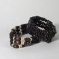 Elastic wood handmade bracelets.