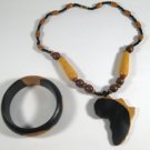 Africa Pendant with Bangal combo.