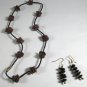 Esolo seeds necklace and matching earrings.