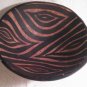 Hand painted, hand carved wood bowl.