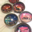 Hand painted soapstone bowls